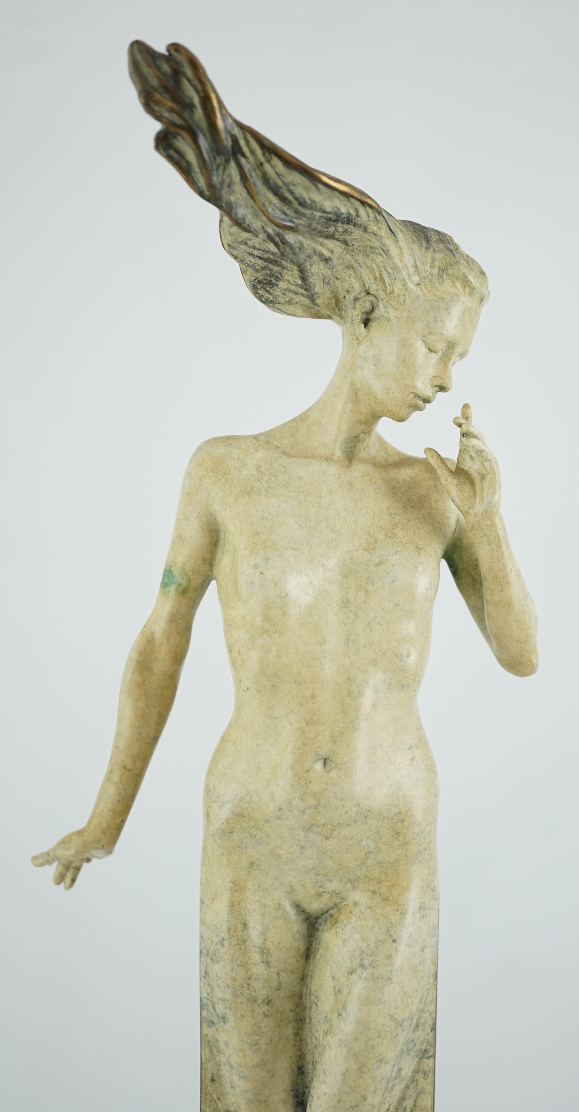 Carl Payne (English, 1969-2021), limited edition bronze sculpture, 'Speak No Evil'